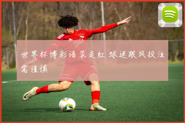 世界杯博彩语录走红 球迷跟风投注需谨慎